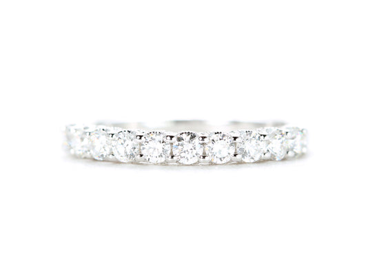 Milgrained Diamond Band