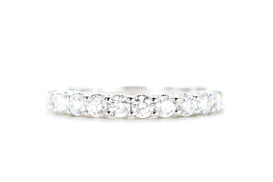 Milgrained Diamond Band