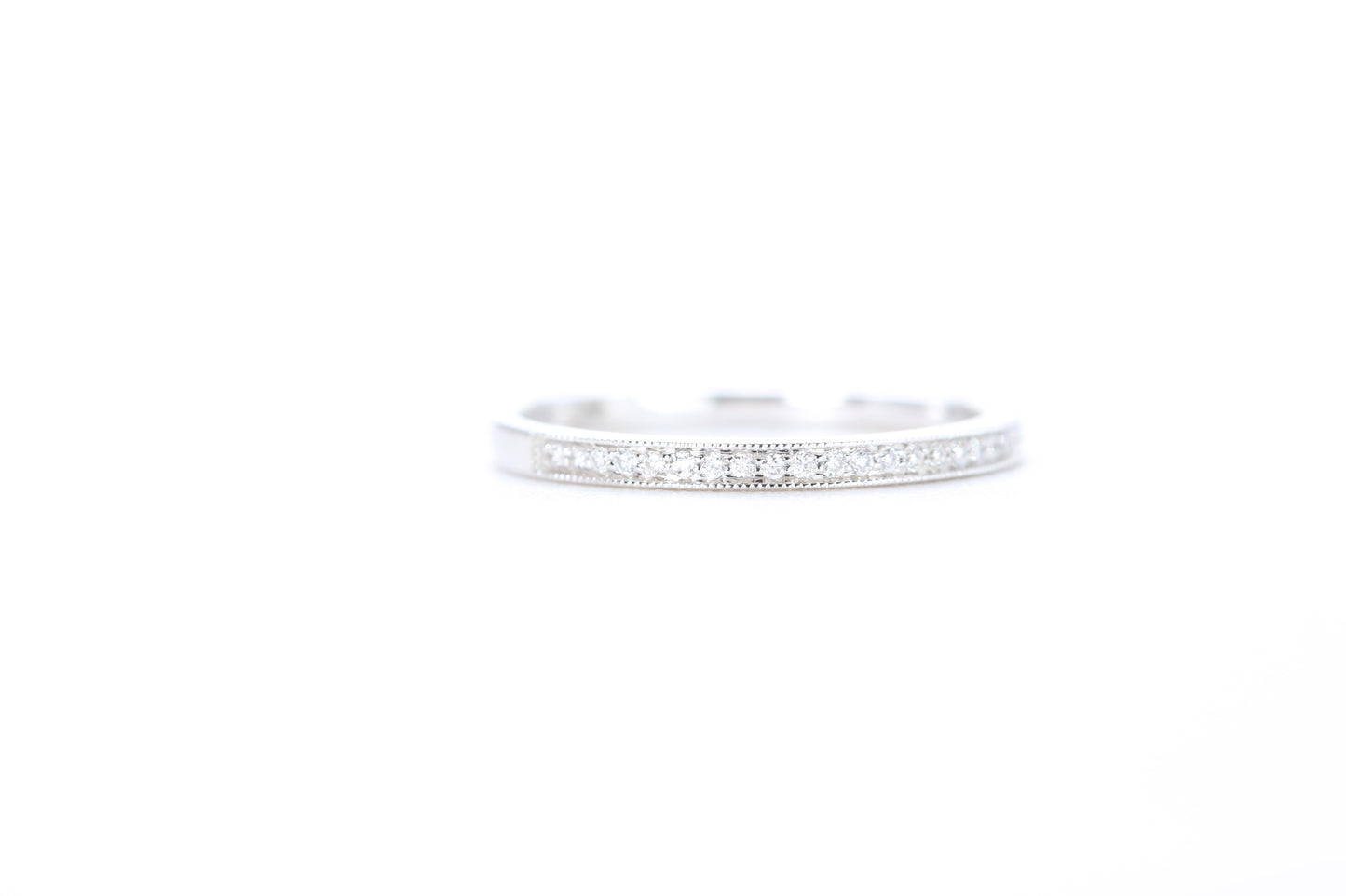 Mini Milgrain Diamond Ring 1/10 Carat