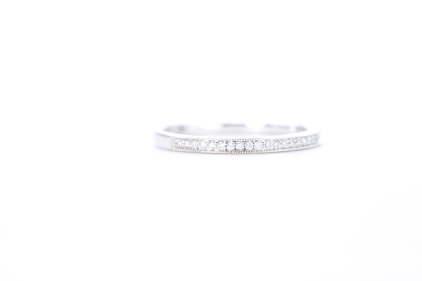 Mini Milgrain Diamond Ring 1/10 Carat