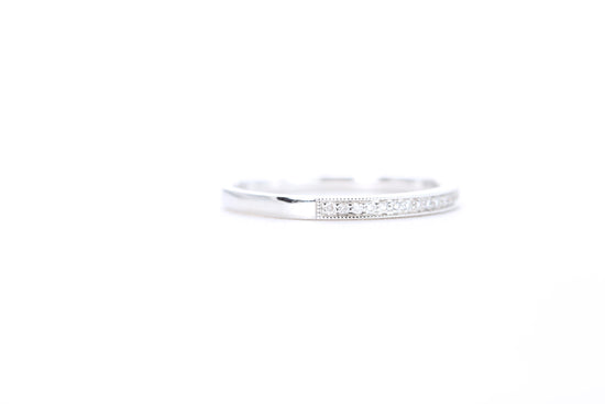 Mini Milgrain Diamond Ring 1/10 Carat
