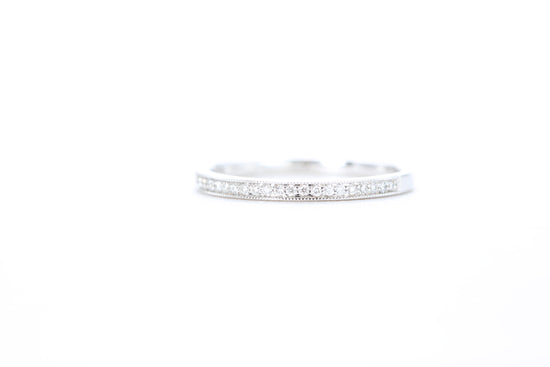 Mini Milgrain Diamond Ring 1/10 Carat