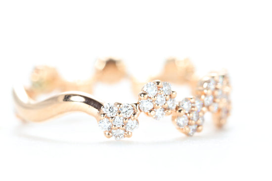 Mini Floral Diamond Ring