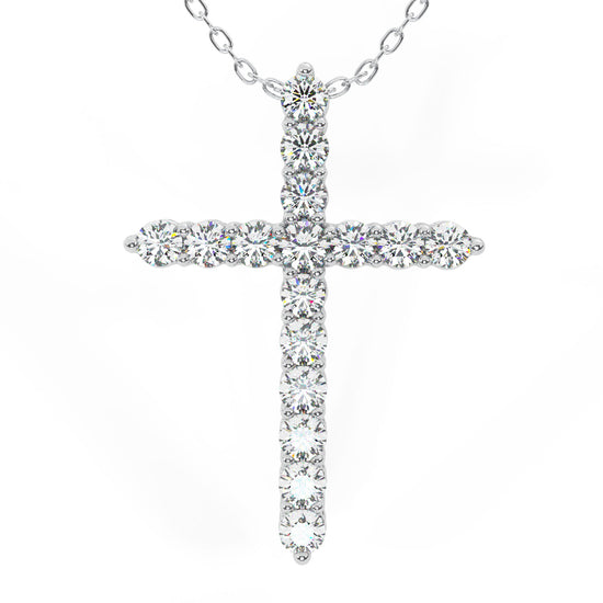 1 CTW COVETED CROSS PENDANT