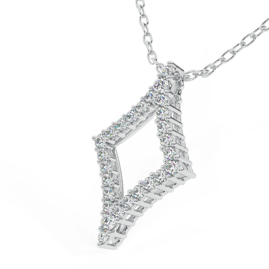 1/4 CTW COVETED DIAMOND SHAPE PENDANT