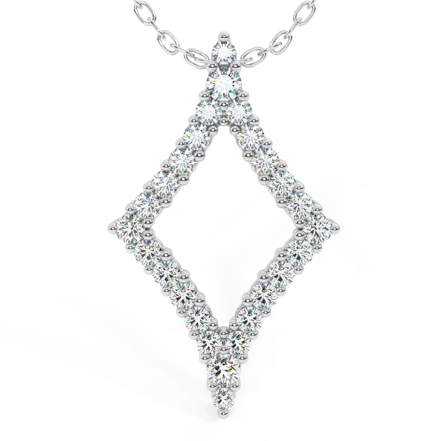 Load image into Gallery viewer, 1/2 CTW COVETED DIAMOND SHAPE PENDANT

