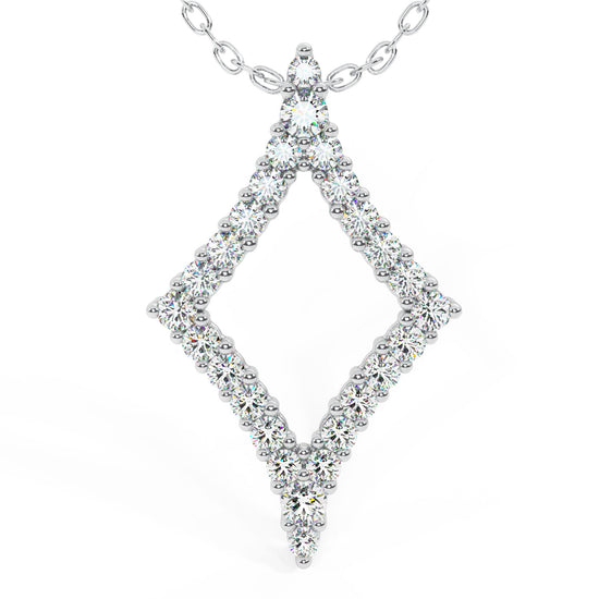 1/2 CTW COVETED DIAMOND SHAPE PENDANT