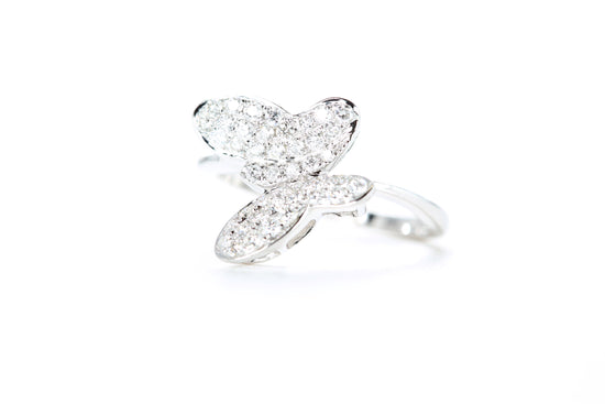 Pavé Diamond Butterfly Ring