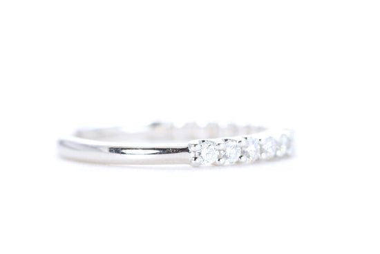 Pavé Diamond Ring 1/2 Carat in Platinum