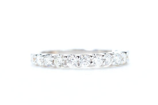 Micro Pavé 3/4 Carat Diamond Ring in 18K White Gold