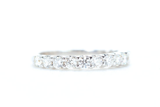 Micro Pavé 3/4 Carat Diamond Ring in 18K White Gold