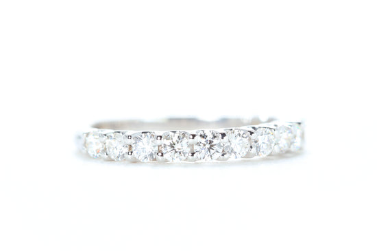 Micro Pavé 3/4 Carat Diamond Ring in 18K White Gold