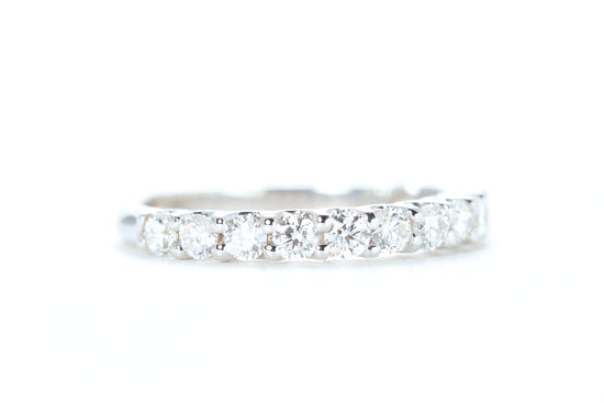 Micro Pavé 3/4 Carat Diamond Ring in 18K White Gold