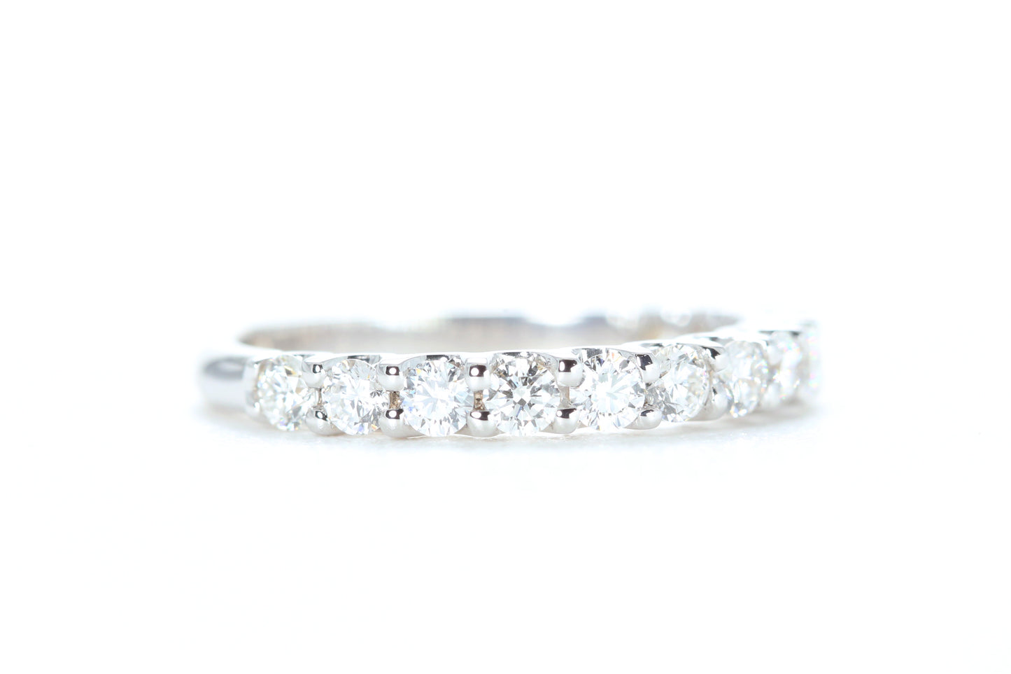 Micro Pavé 3/4 Carat Diamond Ring in 18K White Gold