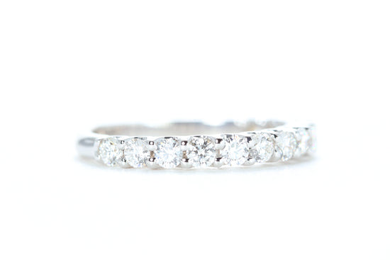 Micro Pavé 3/4 Carat Diamond Ring in 18K White Gold