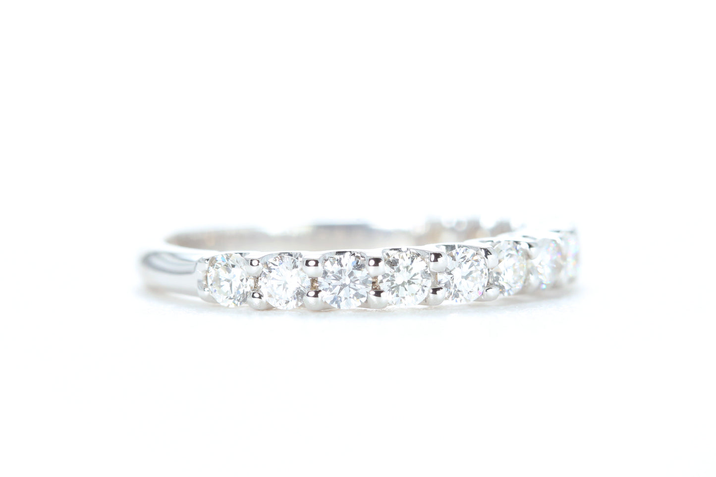 Micro Pavé 3/4 Carat Diamond Ring in 18K White Gold