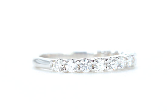 Micro Pavé 3/4 Carat Diamond Ring in 18K White Gold