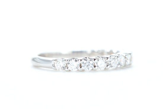 Micro Pavé 3/4 Carat Diamond Ring in 18K White Gold