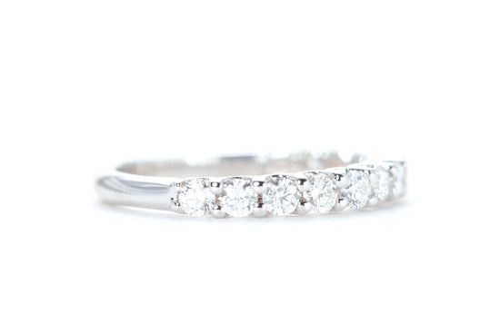 Micro Pavé 3/4 Carat Diamond Ring in 18K White Gold