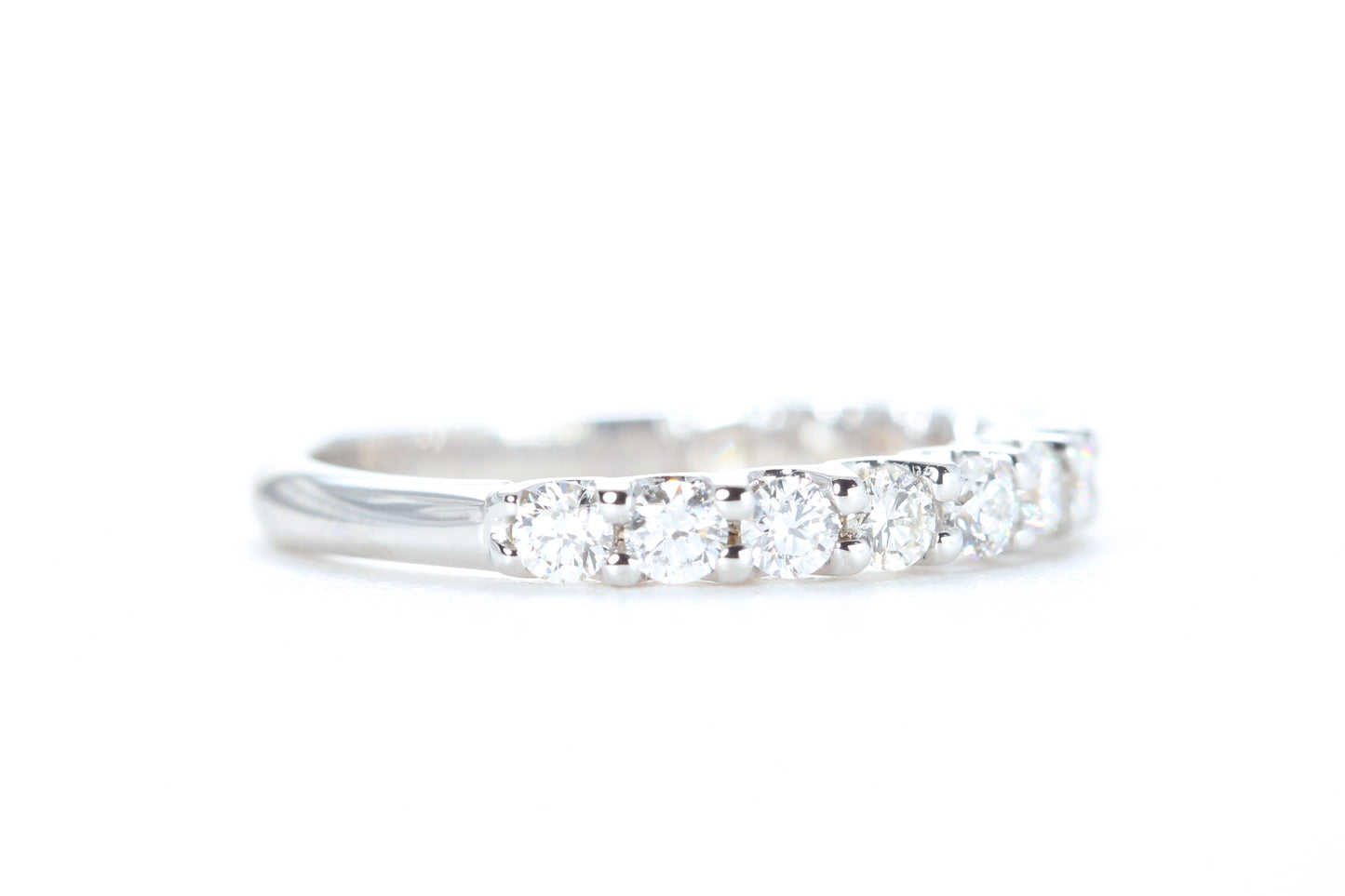 Micro Pavé 3/4 Carat Diamond Ring in 18K White Gold