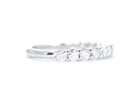 Micro Pavé 3/4 Carat Diamond Ring in 18K White Gold