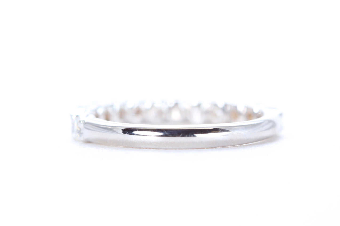Micro Pavé 3/4 Carat Diamond Ring in 18K White Gold