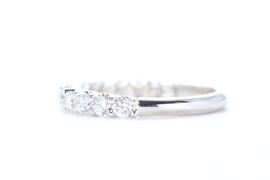 Micro Pavé 3/4 Carat Diamond Ring in 18K White Gold