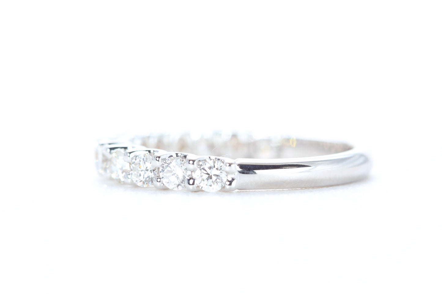 Micro Pavé 3/4 Carat Diamond Ring in 18K White Gold