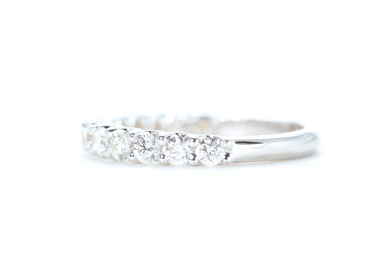 Micro Pavé 3/4 Carat Diamond Ring in 18K White Gold