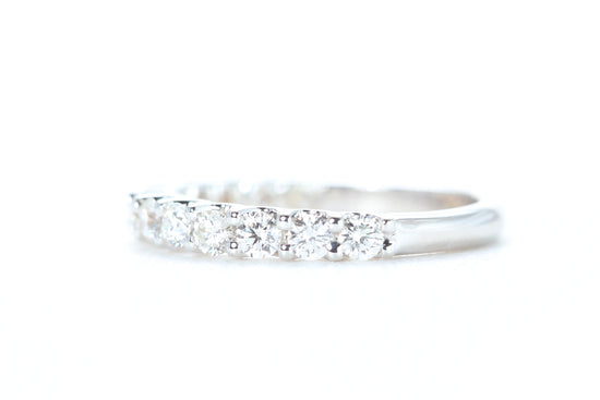 Micro Pavé 3/4 Carat Diamond Ring in 18K White Gold