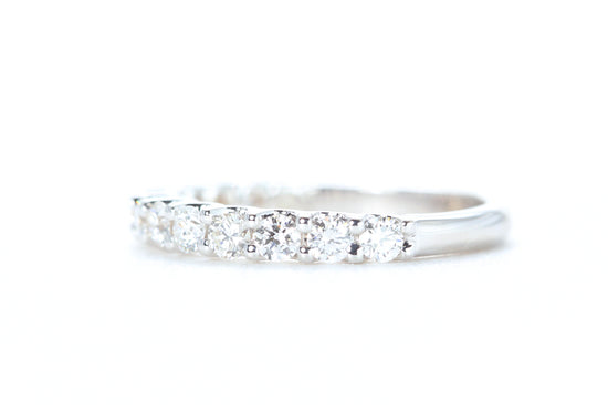 Load image into Gallery viewer, Micro Pavé 3/4 Carat Diamond Ring in 18K White Gold
