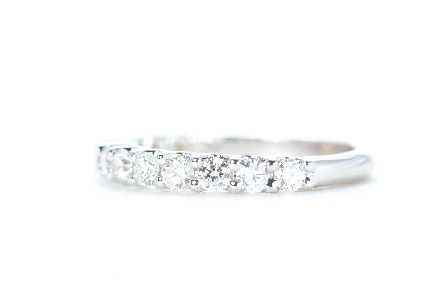 Micro Pavé 3/4 Carat Diamond Ring in 18K White Gold