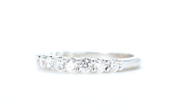 Micro Pavé 3/4 Carat Diamond Ring in 18K White Gold