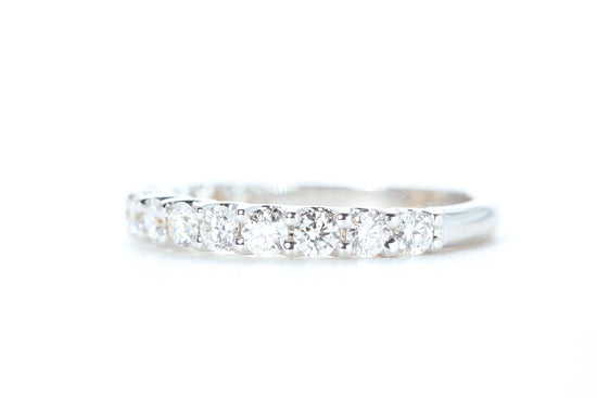 Micro Pavé 3/4 Carat Diamond Ring in 18K White Gold