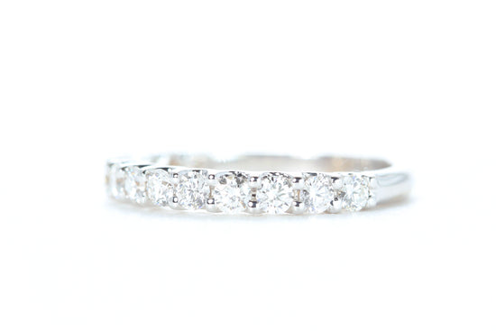 Load image into Gallery viewer, Micro Pavé 3/4 Carat Diamond Ring in 18K White Gold
