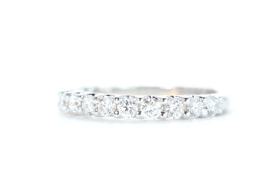 Micro Pavé 3/4 Carat Diamond Ring in 18K White Gold