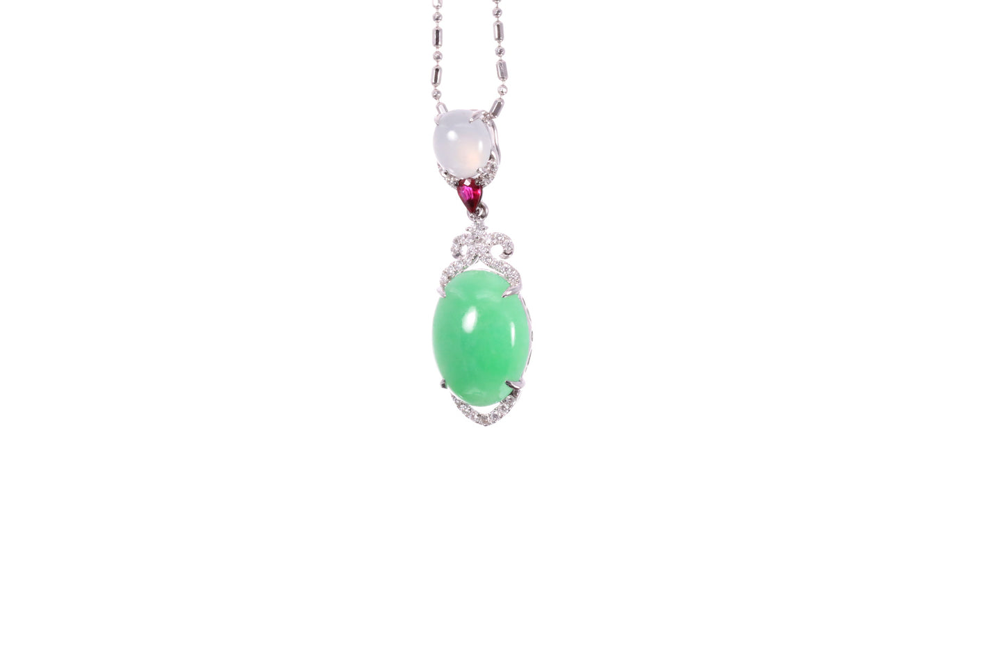 Jadeite Oval  Pendant