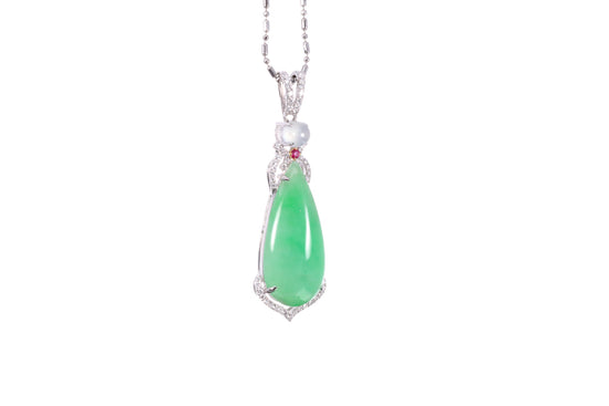 Pear Shaped Jadeite Pendant