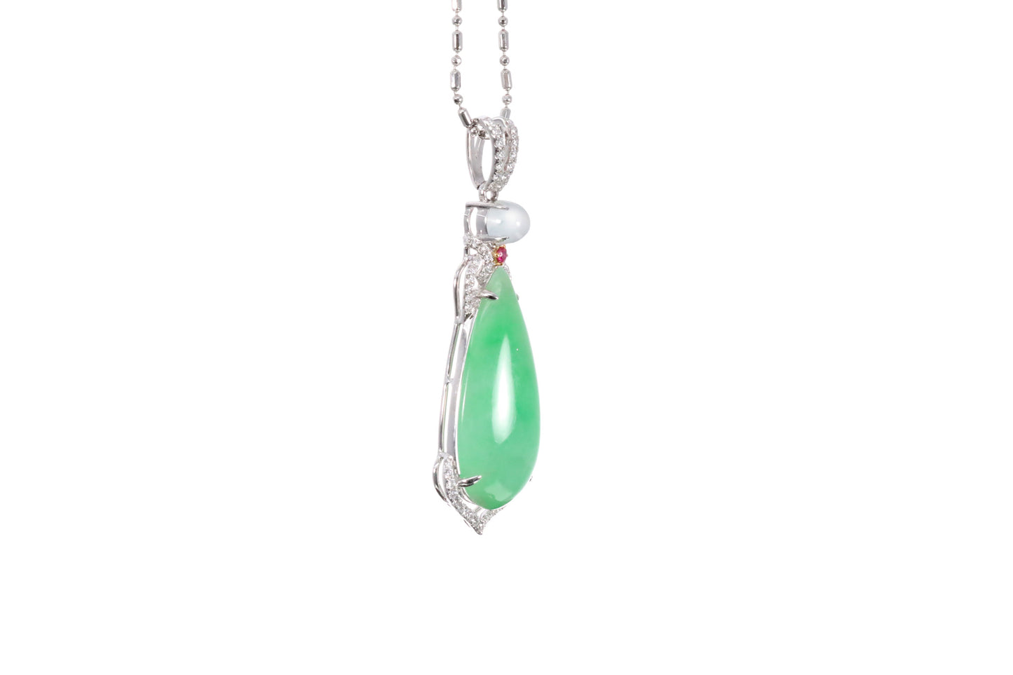 Pear Shaped Jadeite Pendant