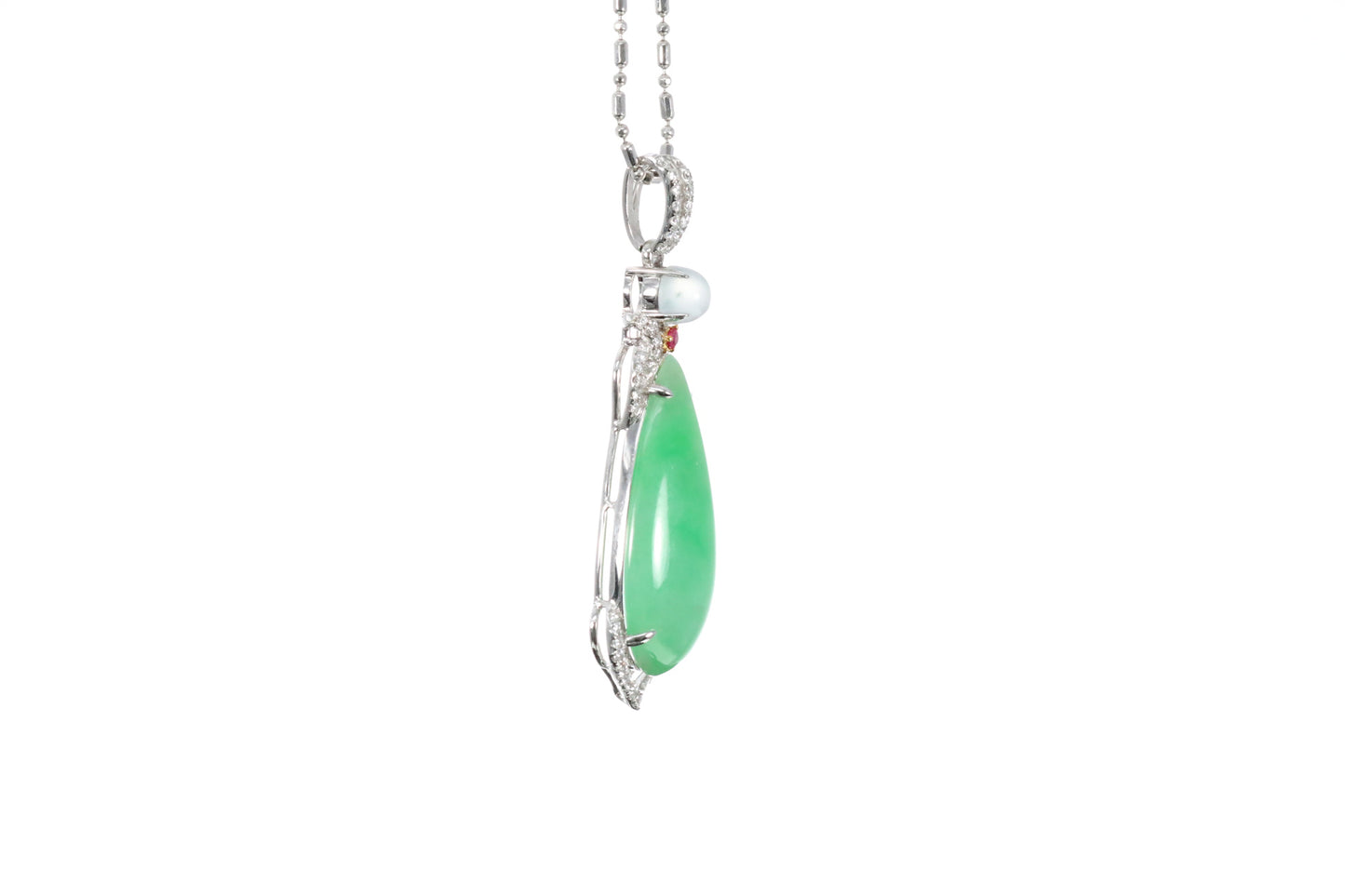 Pear Shaped Jadeite Pendant