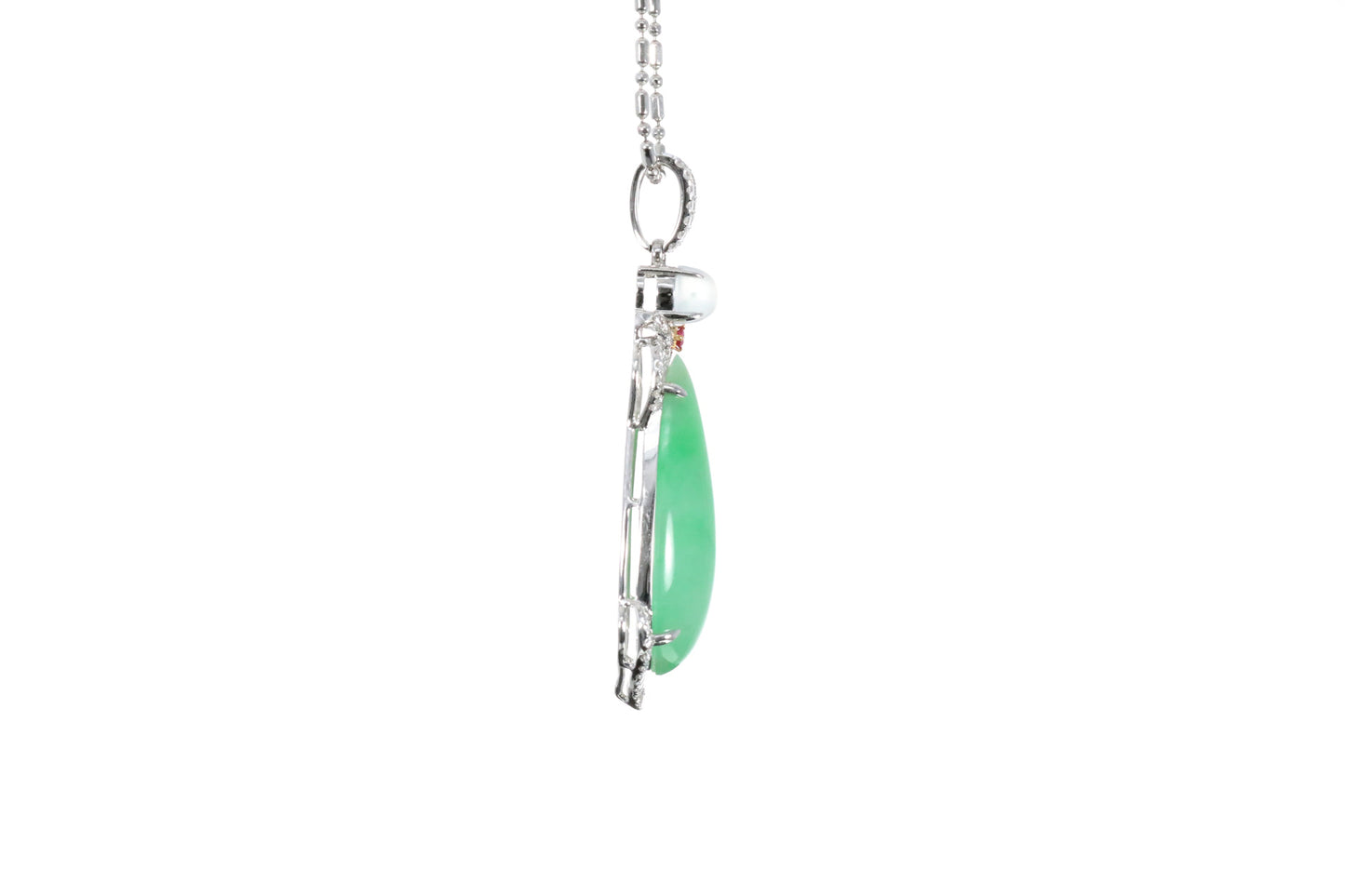 Pear Shaped Jadeite Pendant