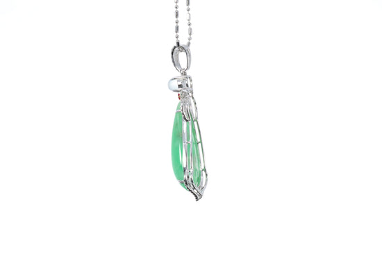 Pear Shaped Jadeite Pendant