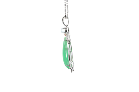 Pear Shaped Jadeite Pendant