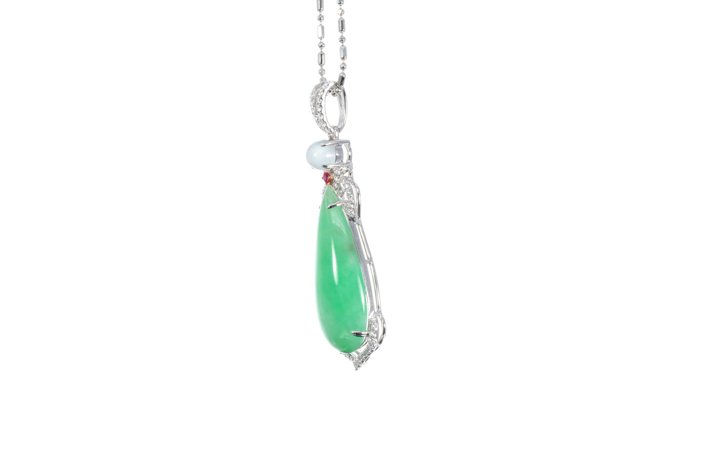 Pear Shaped Jadeite Pendant