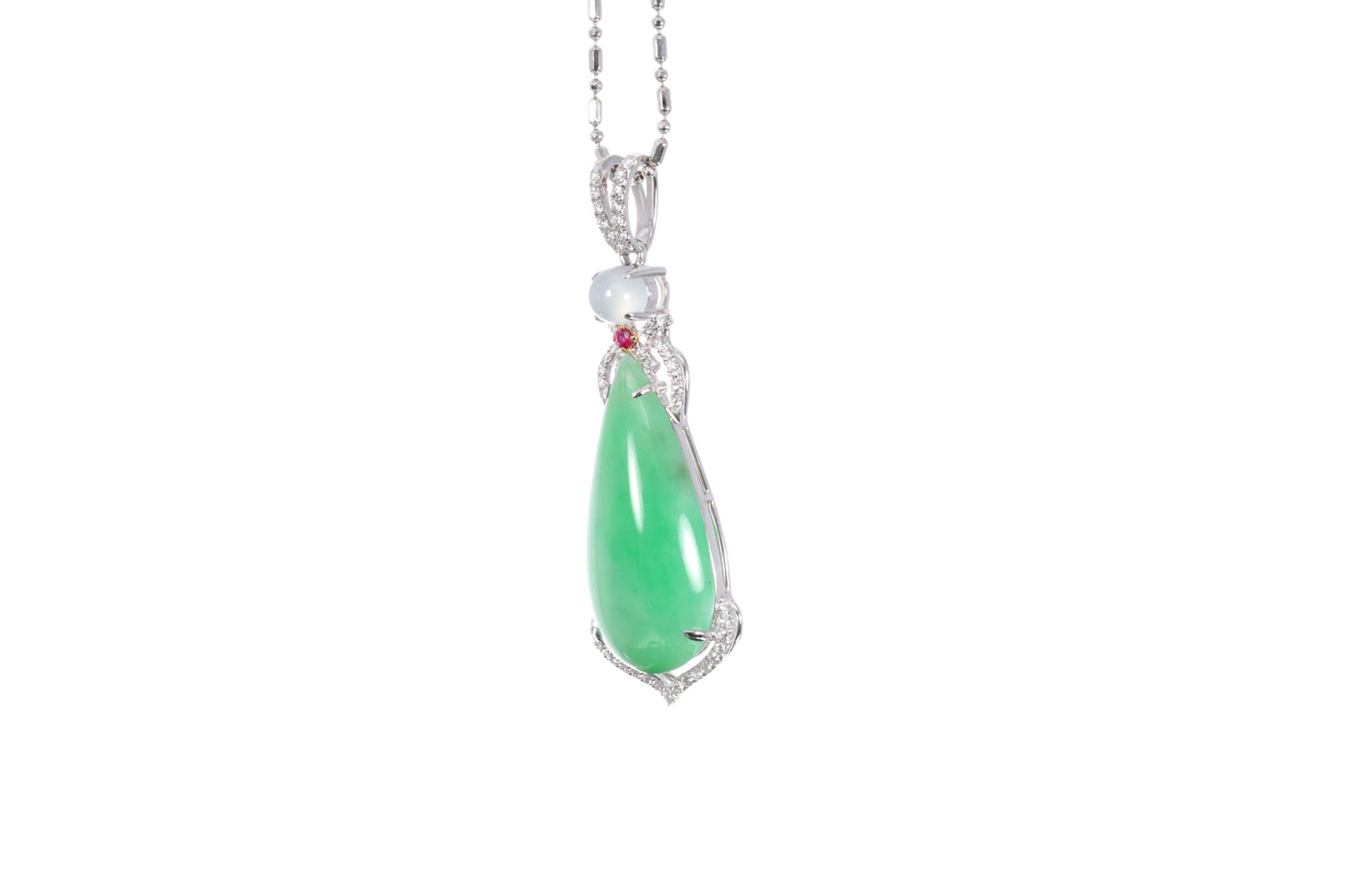 Pear Shaped Jadeite Pendant