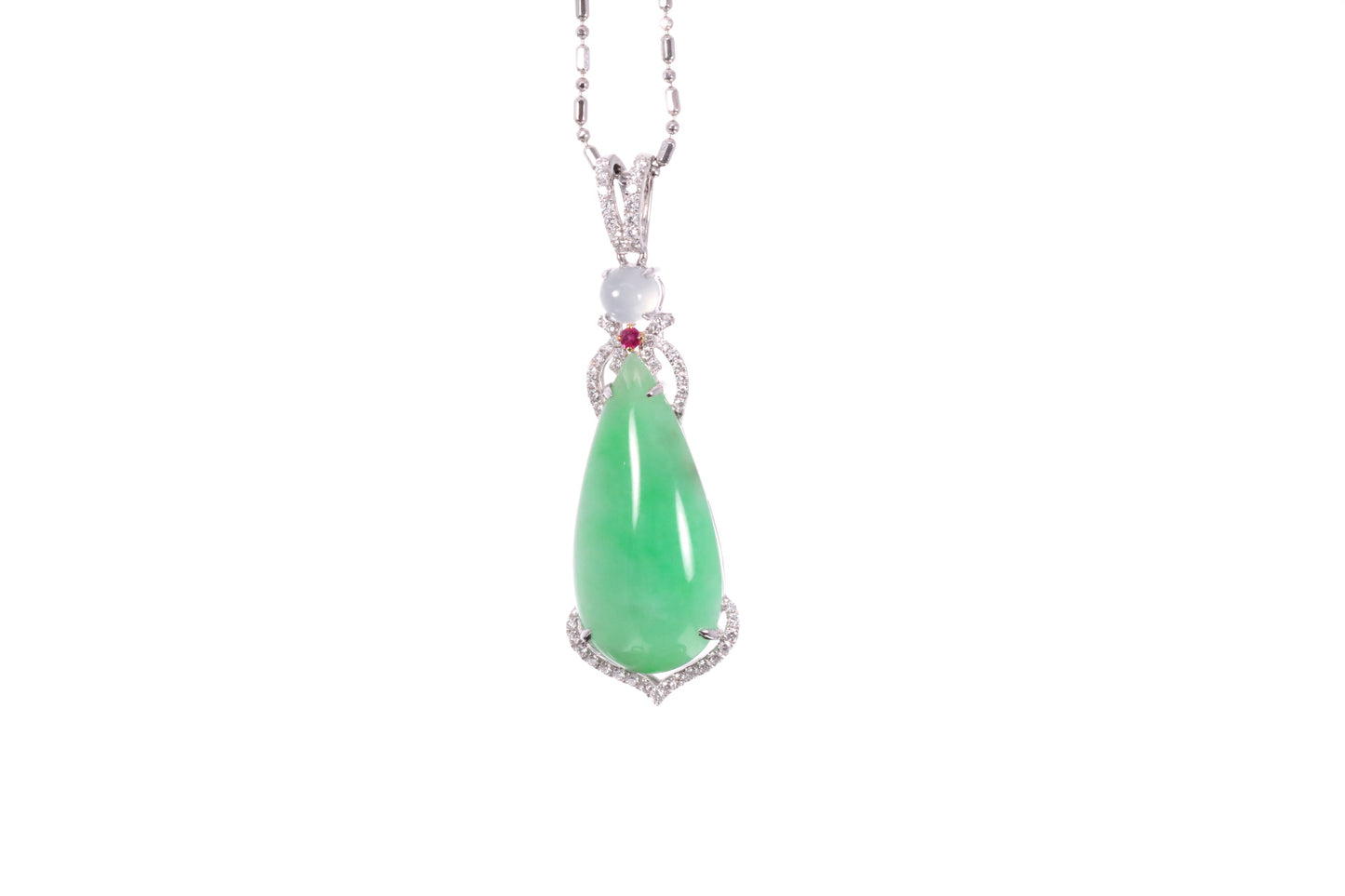 Pear Shaped Jadeite Pendant