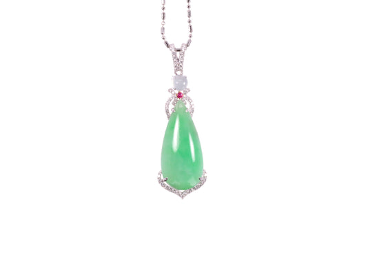 Pear Shaped Jadeite Pendant