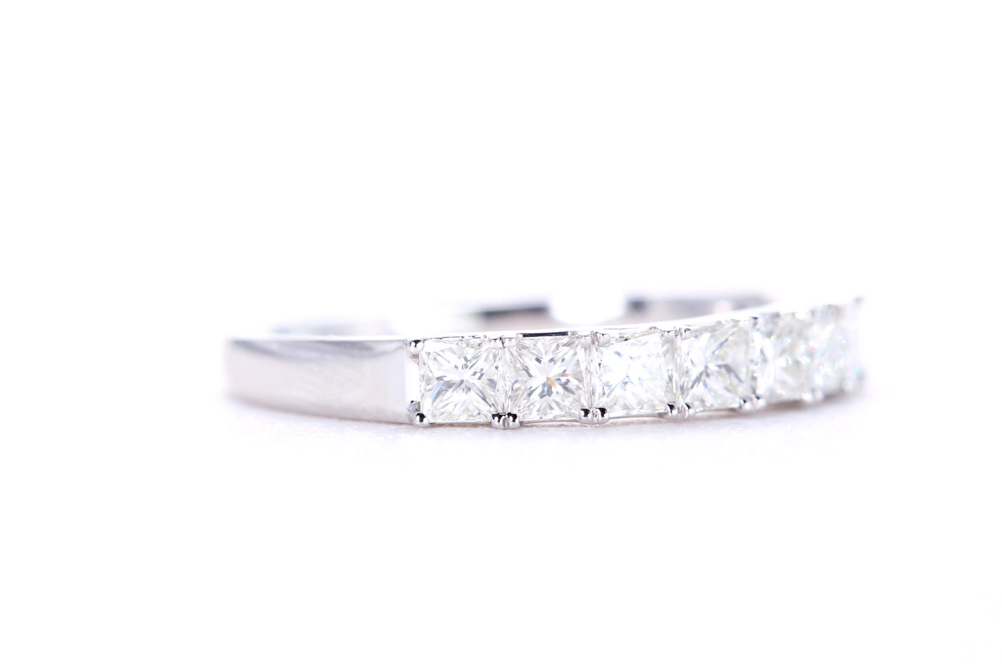 Princess Cut Diamond Band