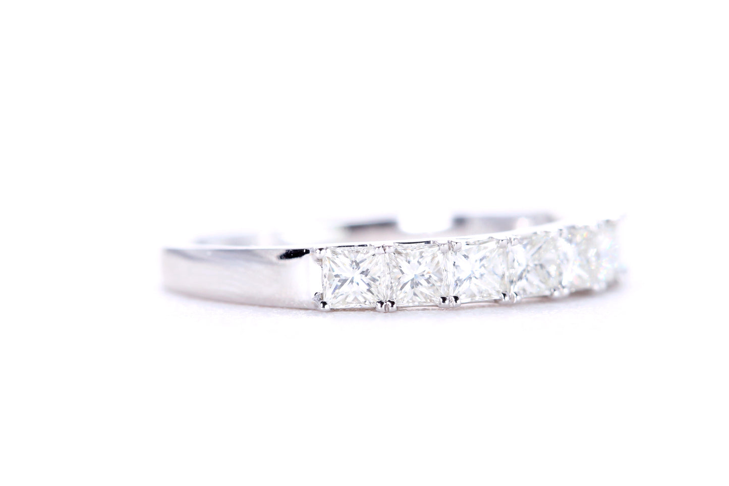 Princess Cut Diamond Band