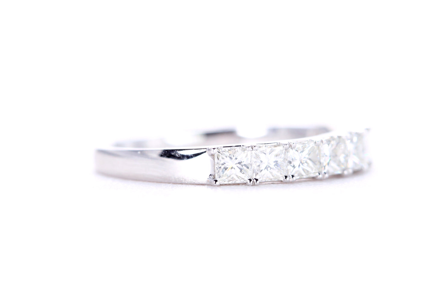 Princess Cut Diamond Band